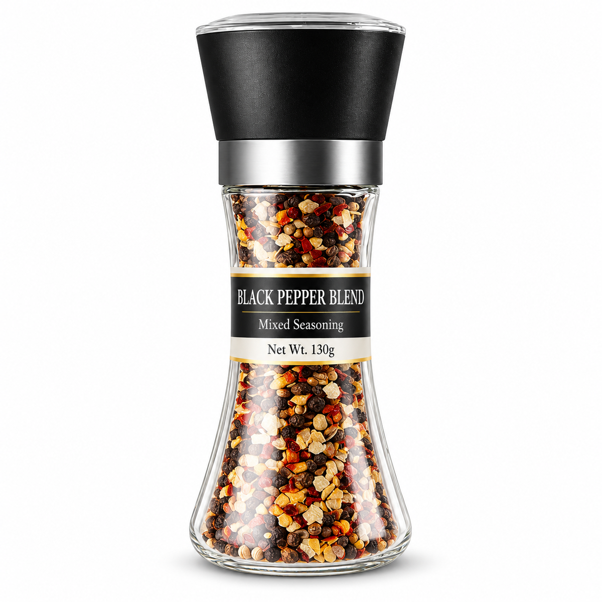 Premium Refillable Salt &amp; Pepper Grinder Set – Adjustable Coarseness with Built-in Ceramic Grinder for Steak, Salad &amp; Western Cuisine