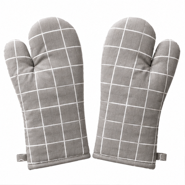 Heat-Resistant Kitchen Oven Mitts – Thick Quilted Non-Slip Gloves for Baking, Grilling, BBQ & Hot Cookware Handling