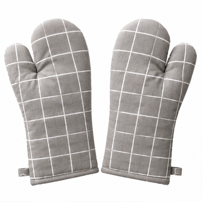 Heat-Resistant Kitchen Oven Mitts – Thick Quilted Non-Slip Gloves for Baking, Grilling, BBQ & Hot Cookware Handling