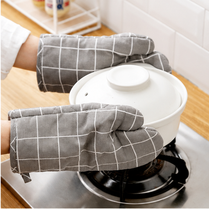 Heat-Resistant Kitchen Oven Mitts – Thick Quilted Non-Slip Gloves for Baking, Grilling, BBQ & Hot Cookware Handling